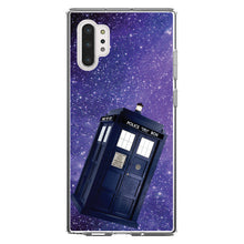 DistinctInk® Clear Shockproof Hybrid Case for Apple iPhone / Samsung Galaxy / Google Pixel - TARDIS Floating in Space