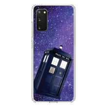 DistinctInk® Clear Shockproof Hybrid Case for Apple iPhone / Samsung Galaxy / Google Pixel - TARDIS Floating in Space