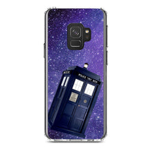 DistinctInk® Clear Shockproof Hybrid Case for Apple iPhone / Samsung Galaxy / Google Pixel - TARDIS Floating in Space
