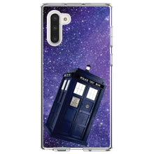 DistinctInk® Clear Shockproof Hybrid Case for Apple iPhone / Samsung Galaxy / Google Pixel - TARDIS Floating in Space