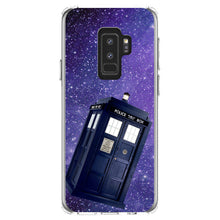 DistinctInk® Clear Shockproof Hybrid Case for Apple iPhone / Samsung Galaxy / Google Pixel - TARDIS Floating in Space