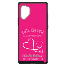 DistinctInk™ OtterBox Symmetry Series Case for Apple iPhone / Samsung Galaxy / Google Pixel - Hot Pink Nurse Stethoscope Heart