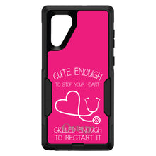 DistinctInk™ OtterBox Commuter Series Case for Apple iPhone or Samsung Galaxy - Hot Pink Nurse Stethoscope Heart