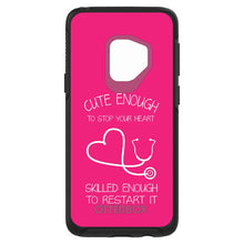 DistinctInk™ OtterBox Symmetry Series Case for Apple iPhone / Samsung Galaxy / Google Pixel - Hot Pink Nurse Stethoscope Heart