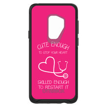 DistinctInk™ OtterBox Symmetry Series Case for Apple iPhone / Samsung Galaxy / Google Pixel - Hot Pink Nurse Stethoscope Heart