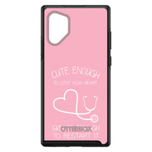 DistinctInk™ OtterBox Symmetry Series Case for Apple iPhone / Samsung Galaxy / Google Pixel - Pink Nurse Stethoscope Heart