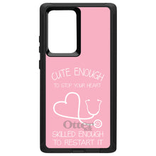 DistinctInk™ OtterBox Defender Series Case for Apple iPhone / Samsung Galaxy / Google Pixel - Pink Nurse Stethoscope Heart