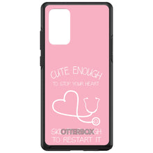 DistinctInk™ OtterBox Symmetry Series Case for Apple iPhone / Samsung Galaxy / Google Pixel - Pink Nurse Stethoscope Heart
