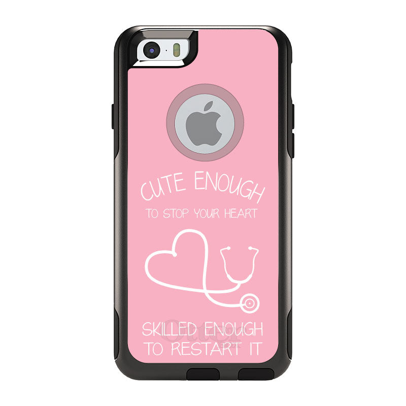 Pink Nurse Stethoscope Heart OtterBox Commuter Case for iPhone & Galaxy, view 4