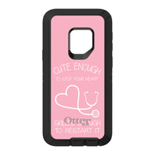 DistinctInk™ OtterBox Defender Series Case for Apple iPhone / Samsung Galaxy / Google Pixel - Pink Nurse Stethoscope Heart