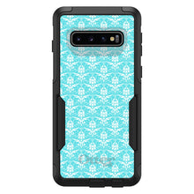 DistinctInk™ OtterBox Commuter Series Case for Apple iPhone or Samsung Galaxy - Baby Blue White Damask Pattern