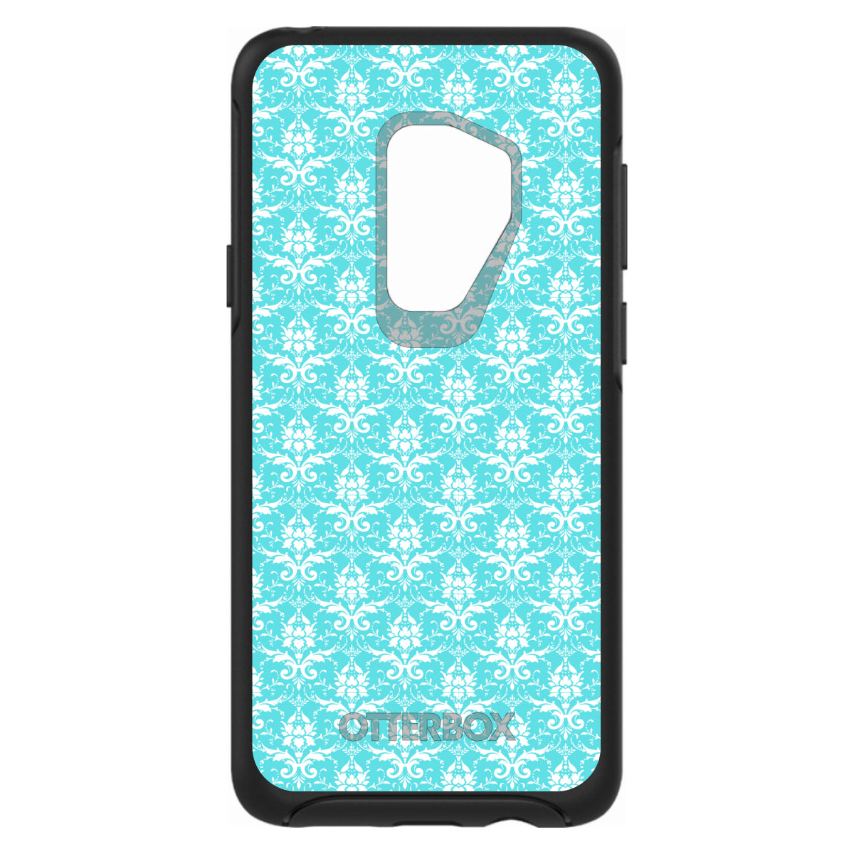 Baby Blue White Damask Pattern OtterBox Symmetry Case for iPhone & Galaxy, view 9