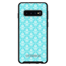 DistinctInk™ OtterBox Symmetry Series Case for Apple iPhone / Samsung Galaxy / Google Pixel - Baby Blue White Damask Pattern