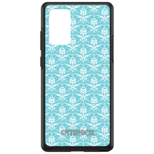 DistinctInk™ OtterBox Symmetry Series Case for Apple iPhone / Samsung Galaxy / Google Pixel - Baby Blue White Damask Pattern