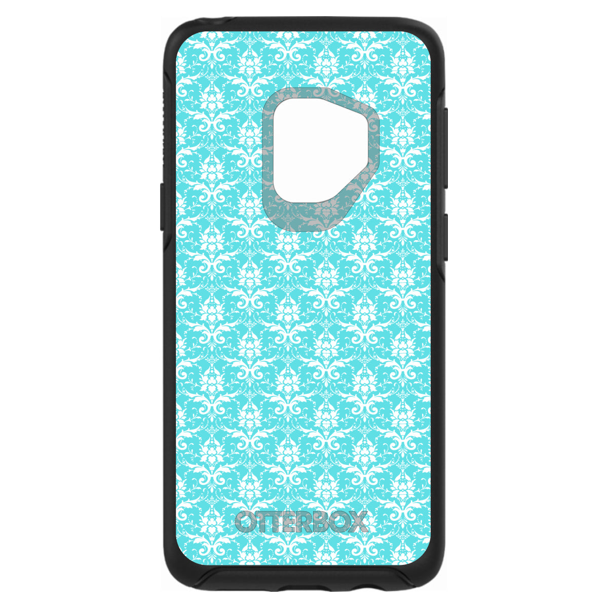 Baby Blue White Damask Pattern OtterBox Symmetry Case for iPhone & Galaxy, view 8