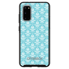 DistinctInk™ OtterBox Symmetry Series Case for Apple iPhone / Samsung Galaxy / Google Pixel - Baby Blue White Damask Pattern