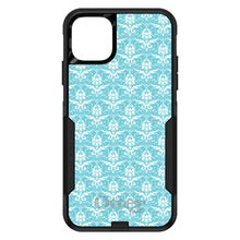 DistinctInk™ OtterBox Commuter Series Case for Apple iPhone or Samsung Galaxy - Baby Blue White Damask Pattern