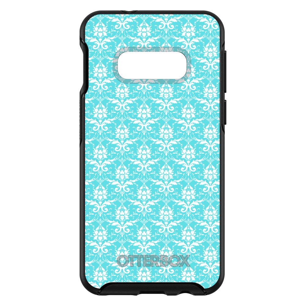 Baby Blue White Damask Pattern OtterBox Symmetry Case for iPhone & Galaxy, view 7