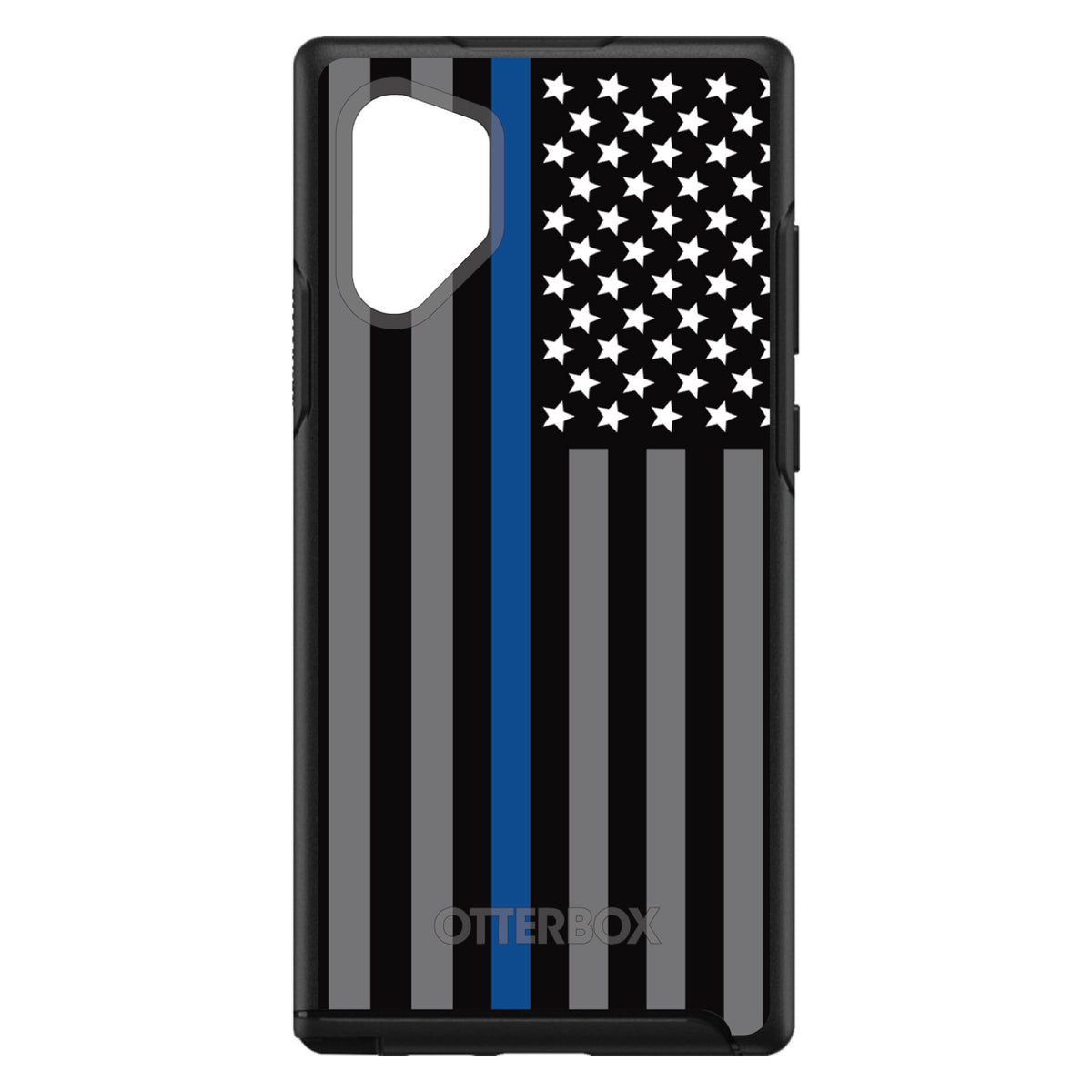 Thin Blue Line US Flag Law Enforcement OtterBox Symmetry Case for iPhone & Galaxy, view 11