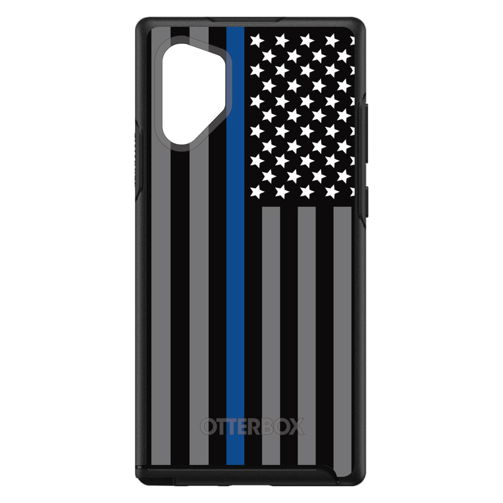 Thin Blue Line US Flag Law Enforcement OtterBox Symmetry Case for iPhone & Galaxy, view 12