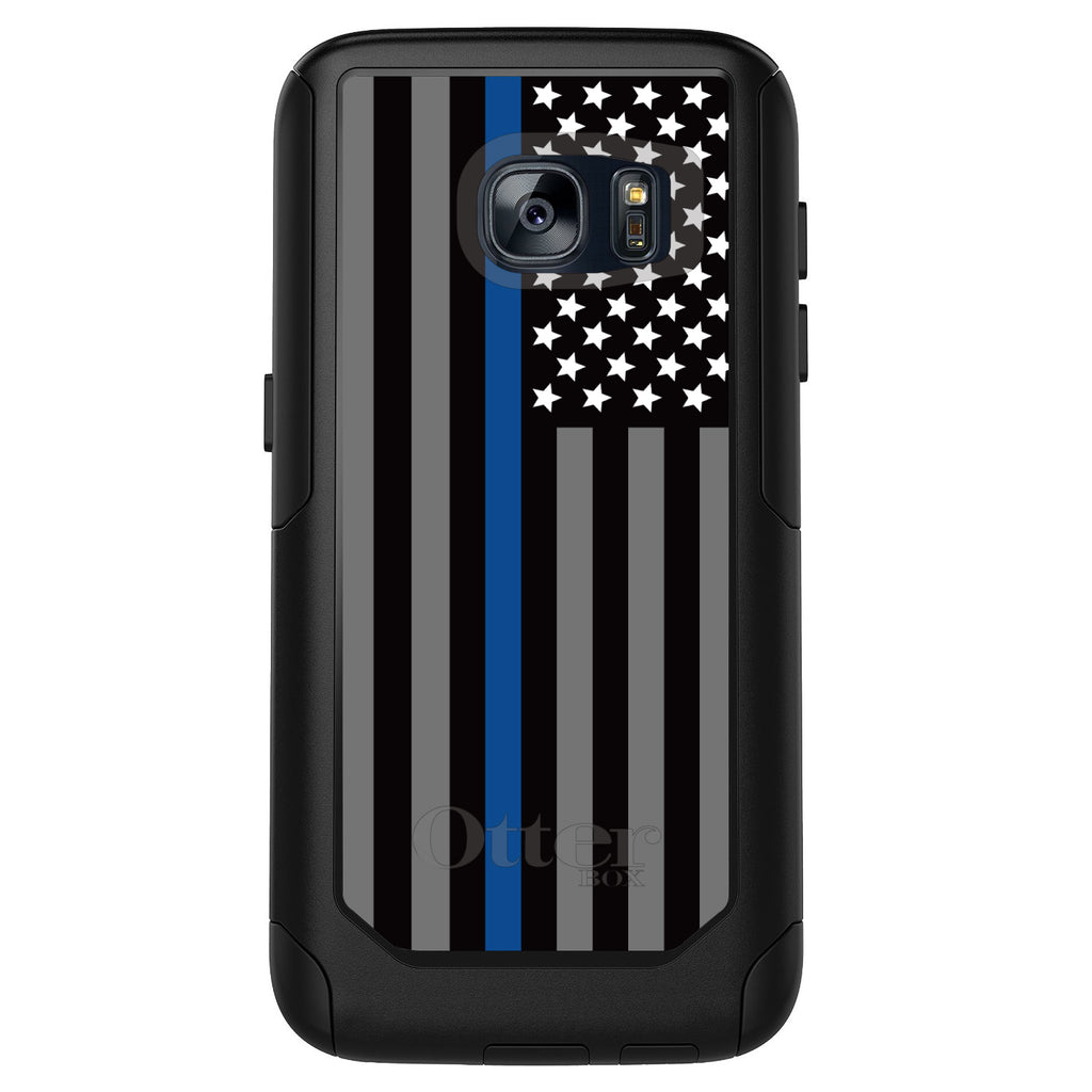 Thin Blue Line US Flag Law Enforcement OtterBox Commuter Case for iPhone & Galaxy, view 11