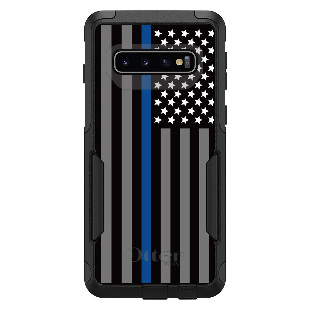 Thin Blue Line US Flag Law Enforcement OtterBox Commuter Case for iPhone & Galaxy, view 7