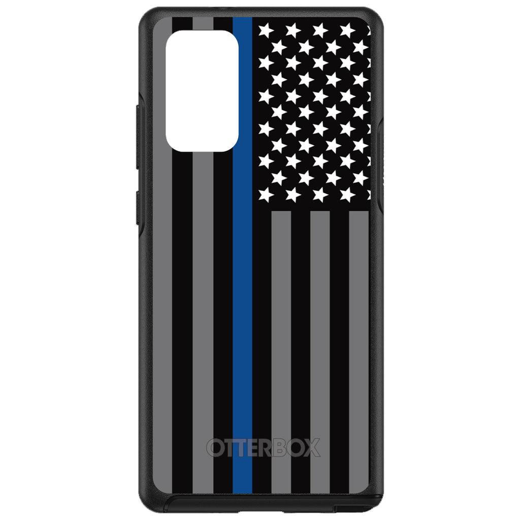 Thin Blue Line US Flag Law Enforcement OtterBox Symmetry Case for iPhone & Galaxy, view 10