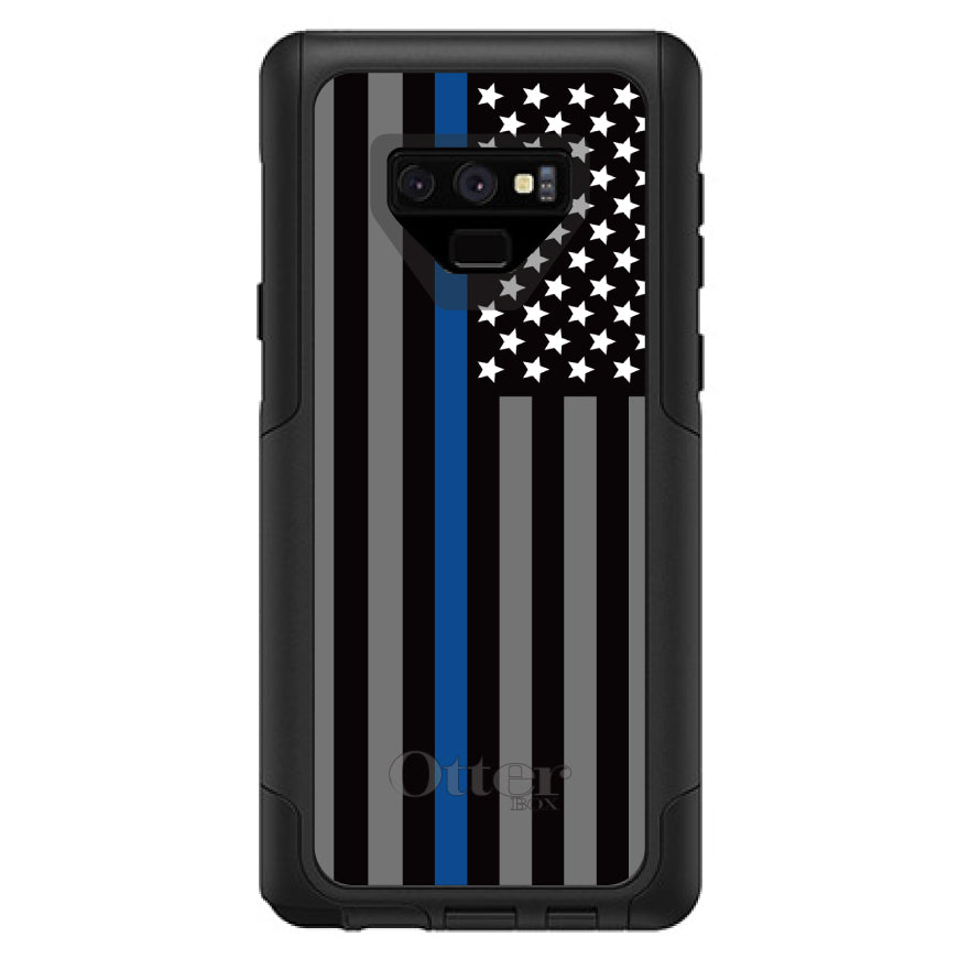 Thin Blue Line US Flag Law Enforcement OtterBox Commuter Case for iPhone & Galaxy, view 15