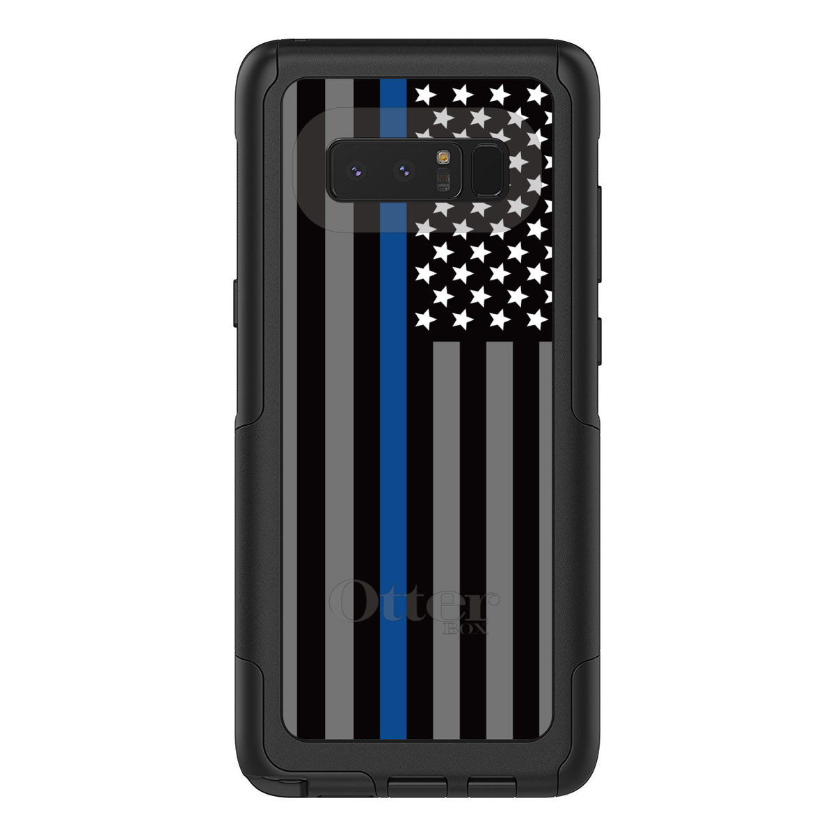 Thin Blue Line US Flag Law Enforcement OtterBox Commuter Case for iPhone & Galaxy, view 16