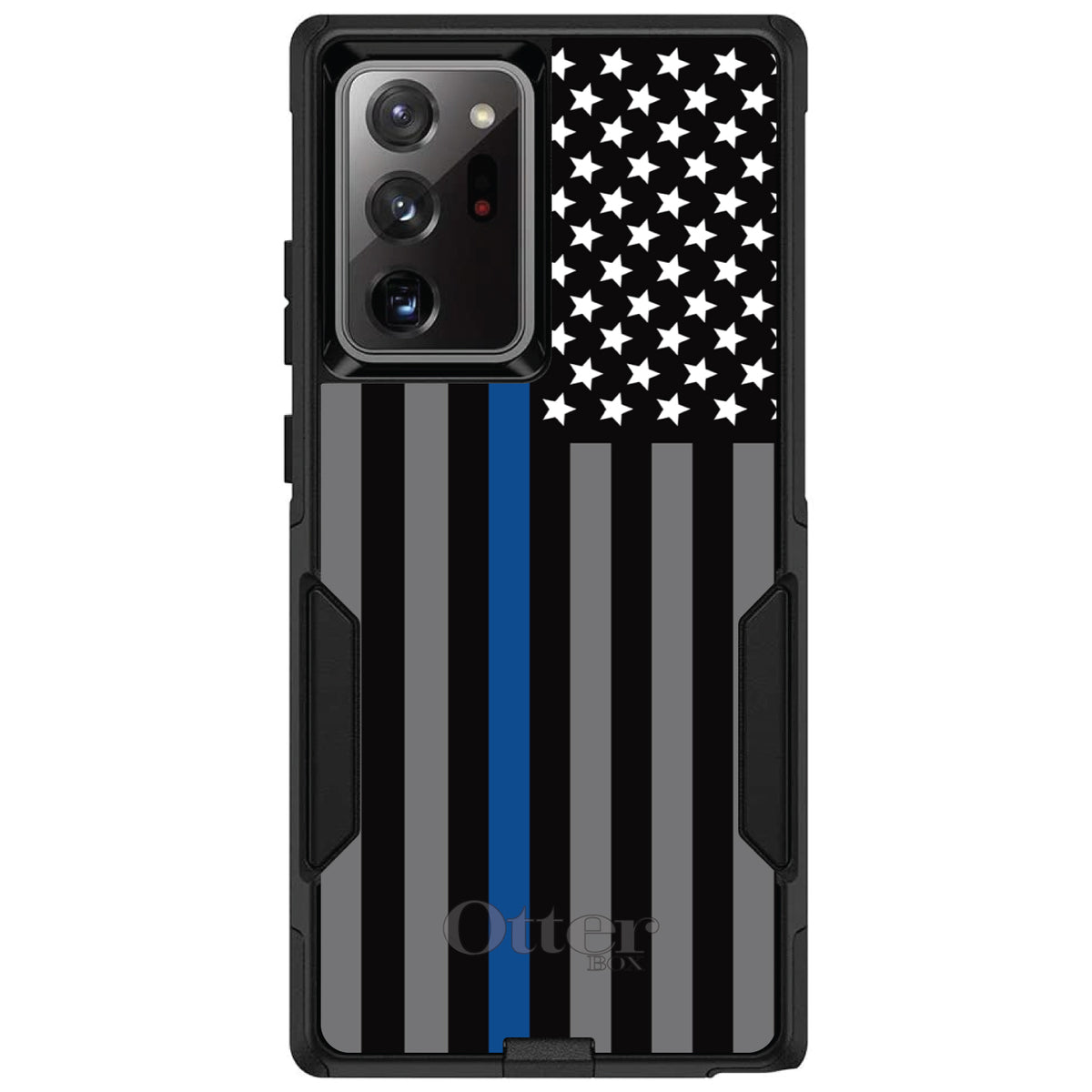 Thin Blue Line US Flag Law Enforcement OtterBox Commuter Case for iPhone & Galaxy, view 12