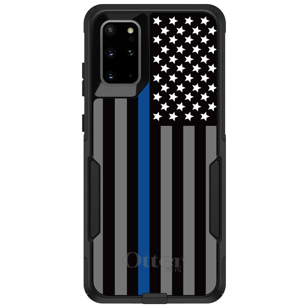 Thin Blue Line US Flag Law Enforcement OtterBox Commuter Case for iPhone & Galaxy, view 6