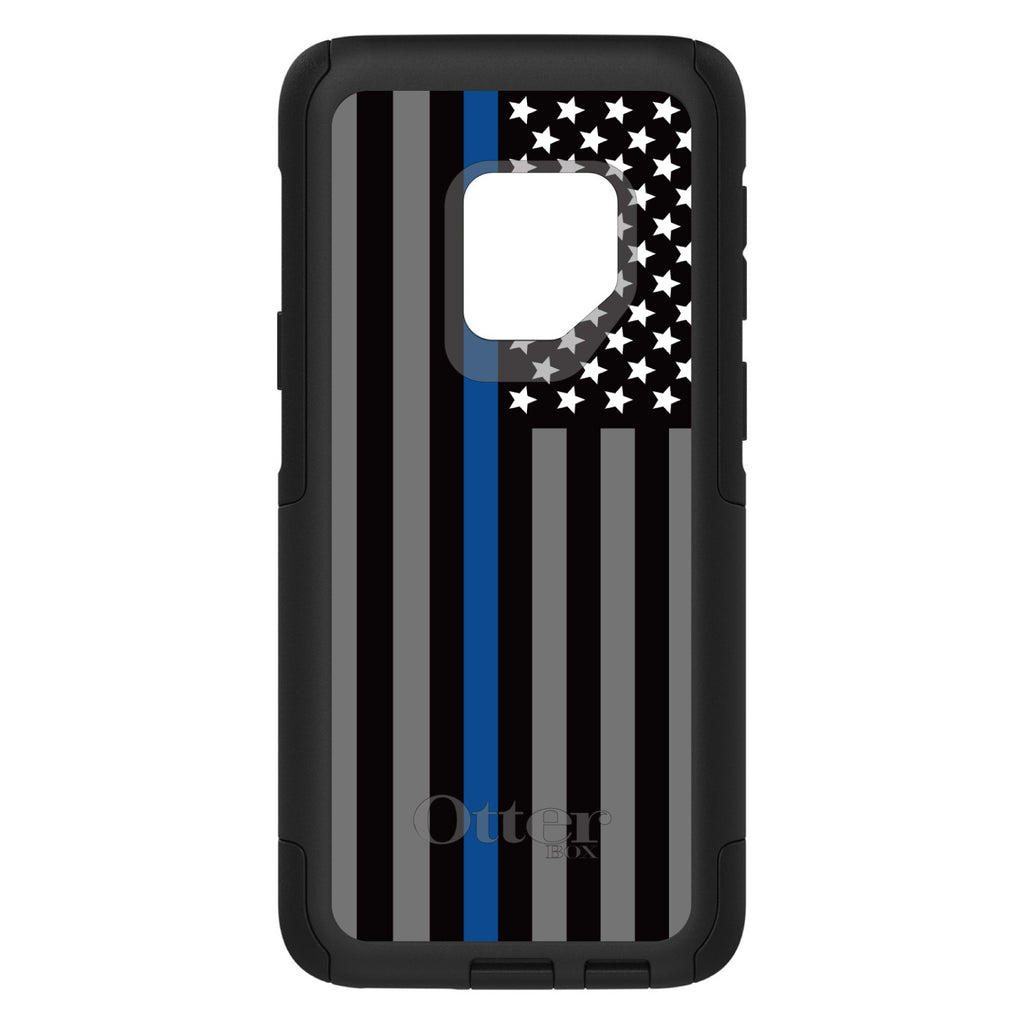 Thin Blue Line US Flag Law Enforcement OtterBox Commuter Case for iPhone & Galaxy, view 9