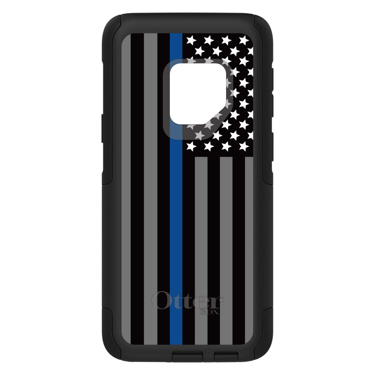 Thin Blue Line US Flag Law Enforcement OtterBox Commuter Case for iPhone & Galaxy, view 9