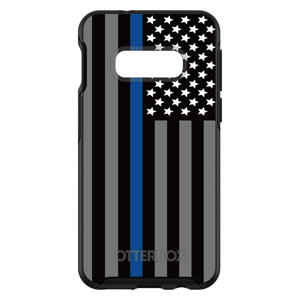 Thin Blue Line US Flag Law Enforcement OtterBox Symmetry Case for iPhone & Galaxy, view 7