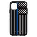 Thin Blue Line US Flag Law Enforcement OtterBox Symmetry Case for iPhone & Galaxy
