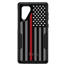 DistinctInk™ OtterBox Commuter Series Case for Apple iPhone or Samsung Galaxy - Thin Red Line US Flag Fire Rescue