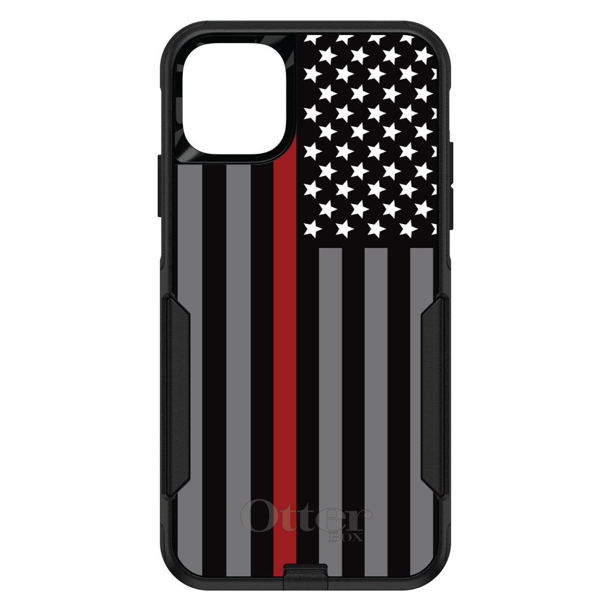 Thin Red Line US Flag Fire Rescue OtterBox Commuter Case for iPhone & Galaxy, view 2