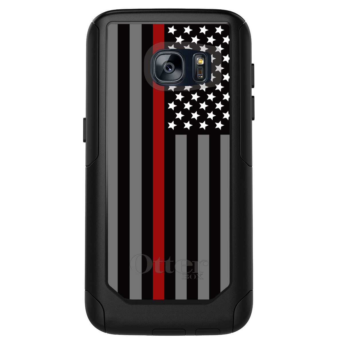 Thin Red Line US Flag Fire Rescue OtterBox Commuter Case for iPhone & Galaxy, view 11