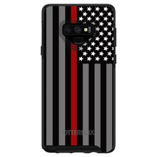 DistinctInk™ OtterBox Symmetry Series Case for Apple iPhone / Samsung Galaxy / Google Pixel - Thin Red Line US Flag Fire Rescue