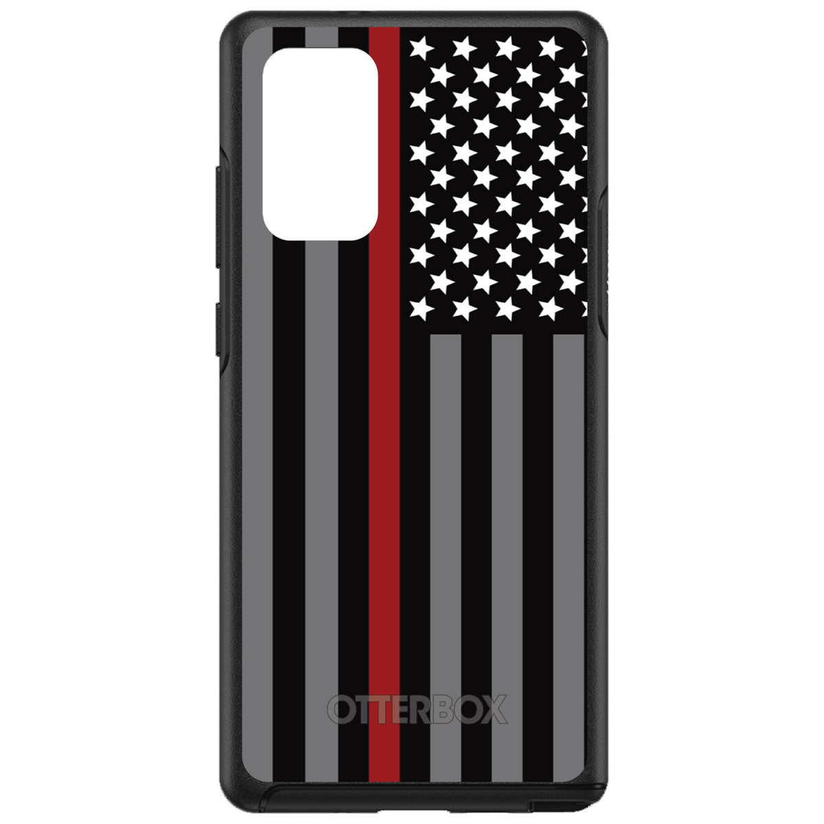 Thin Red Line US Flag Fire Rescue OtterBox Symmetry Case for iPhone & Galaxy, view 10