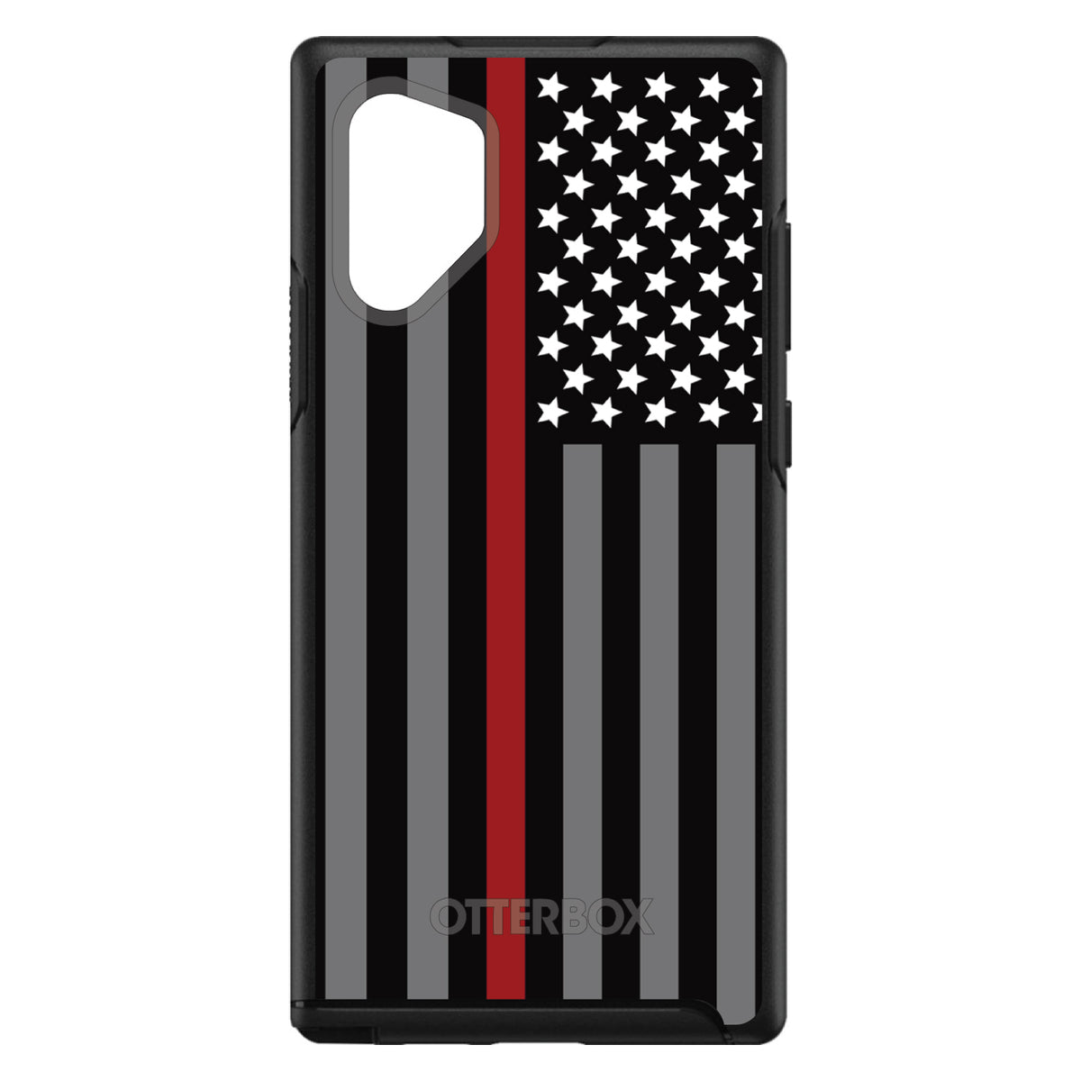 Thin Red Line US Flag Fire Rescue OtterBox Symmetry Case for iPhone & Galaxy, view 11