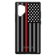 DistinctInk™ OtterBox Symmetry Series Case for Apple iPhone / Samsung Galaxy / Google Pixel - Thin Red Line US Flag Fire Rescue