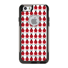 DistinctInk™ OtterBox Commuter Series Case for Apple iPhone or Samsung Galaxy - Red White Black Lady Bugs