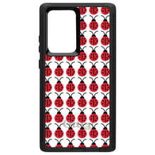 DistinctInk™ OtterBox Defender Series Case for Apple iPhone / Samsung Galaxy / Google Pixel - Red White Black Lady Bugs