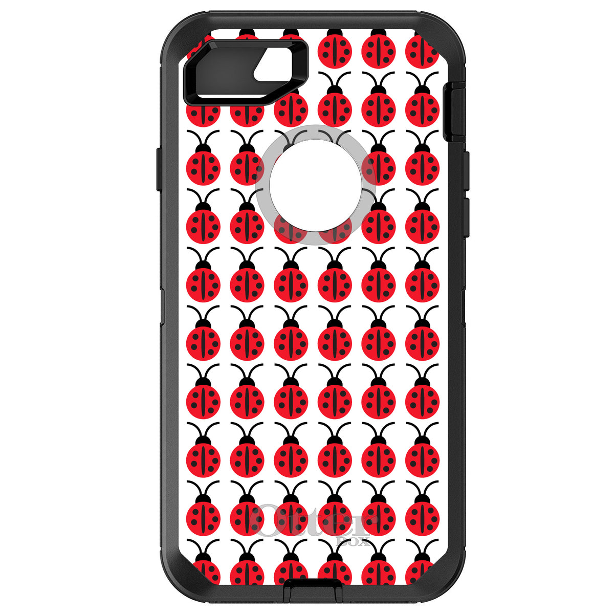 Red White Black Lady Bugs OtterBox Defender Case for iPhone & Galaxy