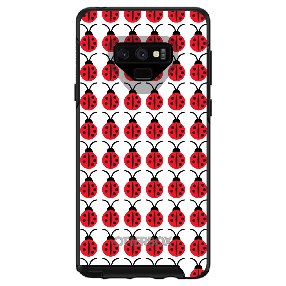 Red White Black Lady Bugs OtterBox Symmetry Case for iPhone & Galaxy, view 13