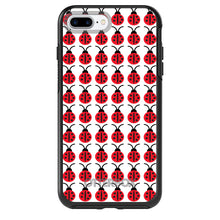 DistinctInk™ OtterBox Symmetry Series Case for Apple iPhone / Samsung Galaxy / Google Pixel - Red White Black Lady Bugs