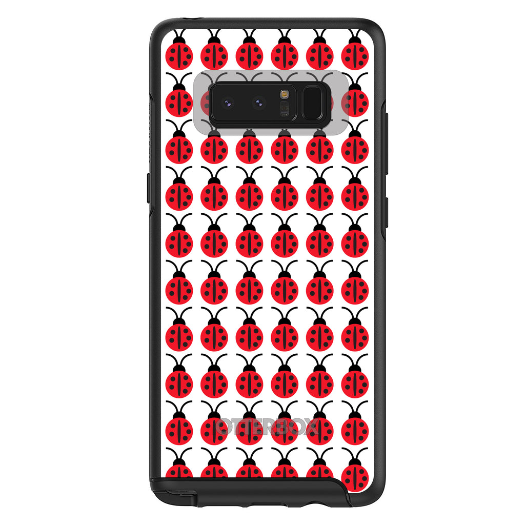 Red White Black Lady Bugs OtterBox Symmetry Case for iPhone & Galaxy, view 14