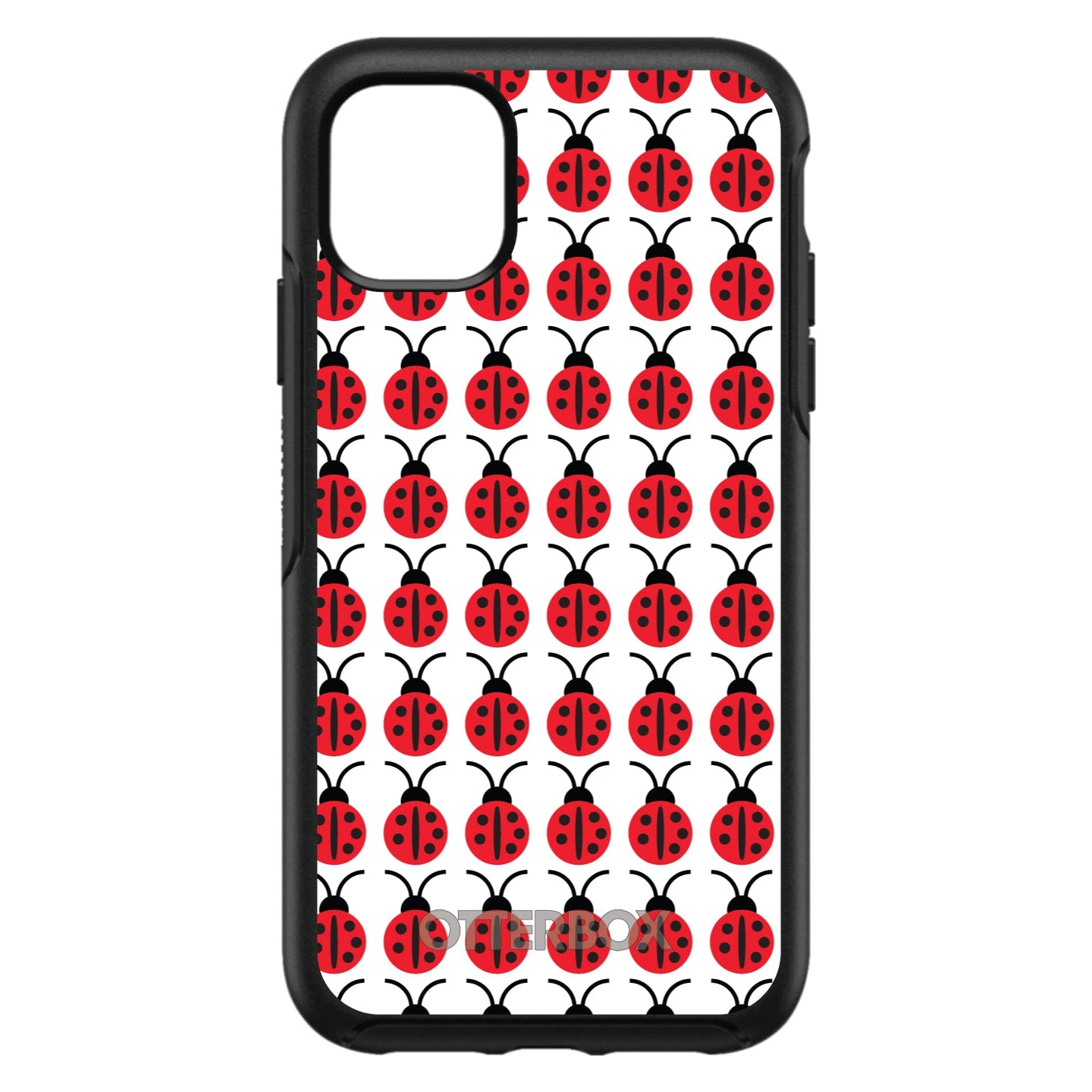 DistinctInk™ OtterBox Symmetry Series Case for Apple iPhone / Samsung Galaxy / Google Pixel - Red White Black Lady Bugs