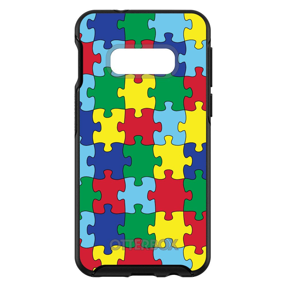 Primary Color Puzzle Pieces Autism OtterBox Symmetry Case for iPhone & Galaxy, view 7